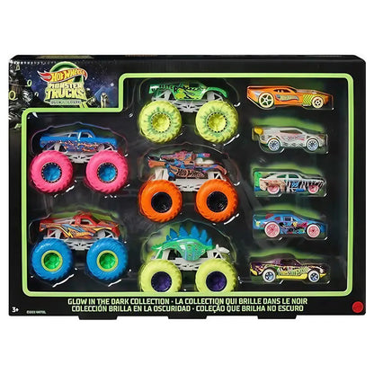 Hot Wheels Monster Trucks Glow-In-The-Dark 10-Pack