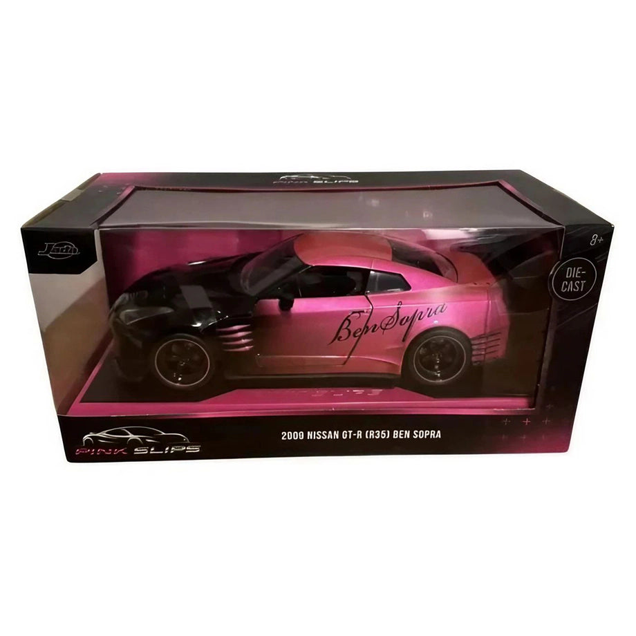 Jada Pink Slips Midnight Rush Nissan GT-R (R35)  Die-cast Car (Pink/Black)