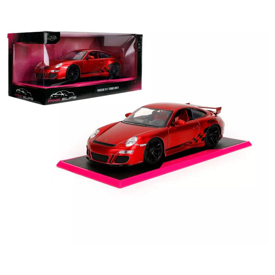 Jada Pink Slips Miami Showdown Porsche 911 GT-3-997 Die-cast Car (Red)