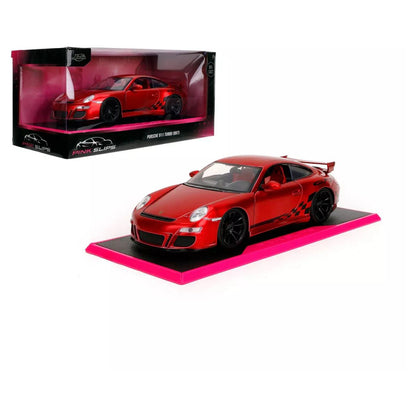 Jada Pink Slips Miami Showdown Porsche 911 GT-3-997 Die-cast Car (Red)