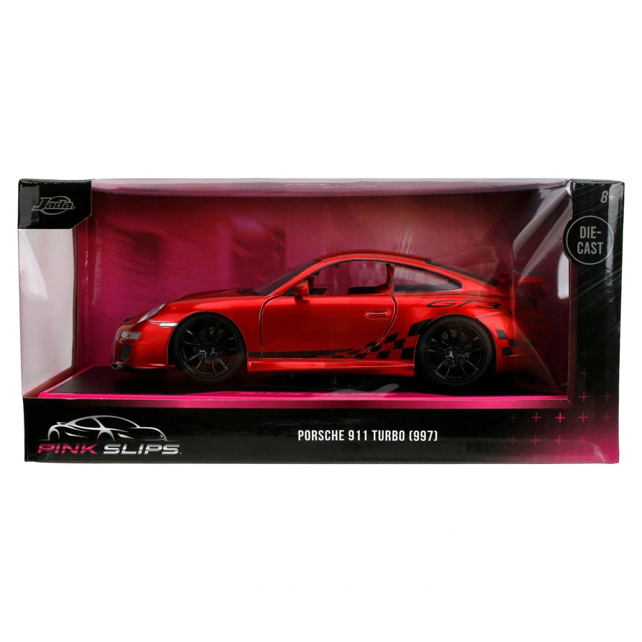 Jada Pink Slips Miami Showdown Porsche 911 GT-3-997 Die-cast Car (Red)