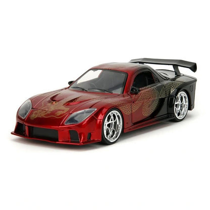 Jada Pink Slips Street Race Mazda RX-7  Die-cast Car (Red/Black)
