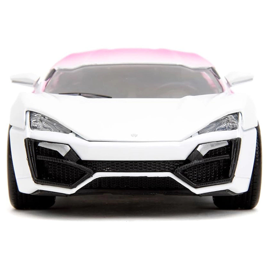 Jada Pink Slips 2012 Lykan Hypersport Die-cast Car (White/Pink/Purple)