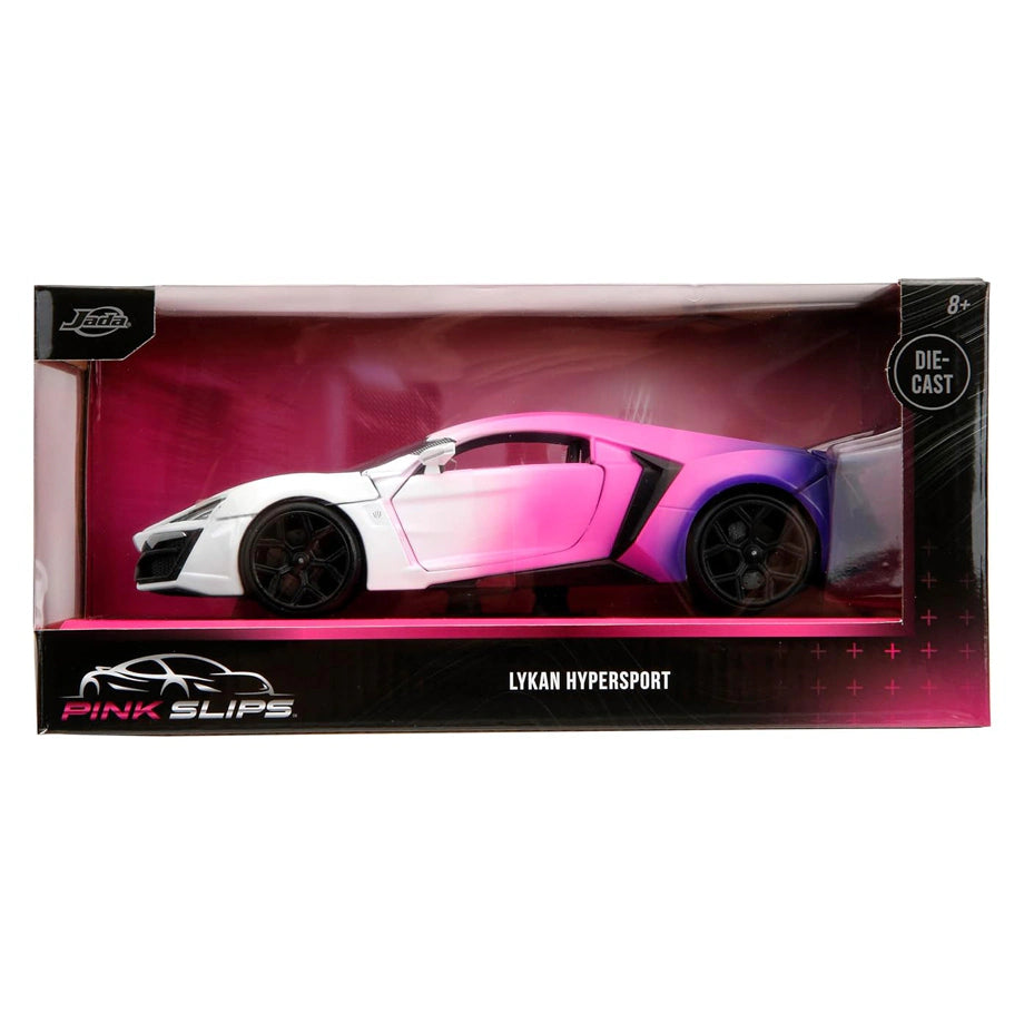 Jada Pink Slips 2012 Lykan Hypersport Die-cast Car (White/Pink/Purple)