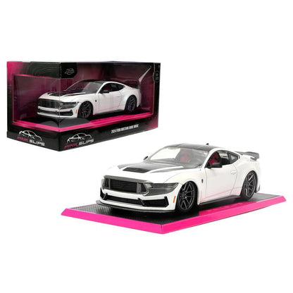 Jada Pink Slips 2024 Ford Mustang Dark Horse Die-Cast Car (1:24, White)