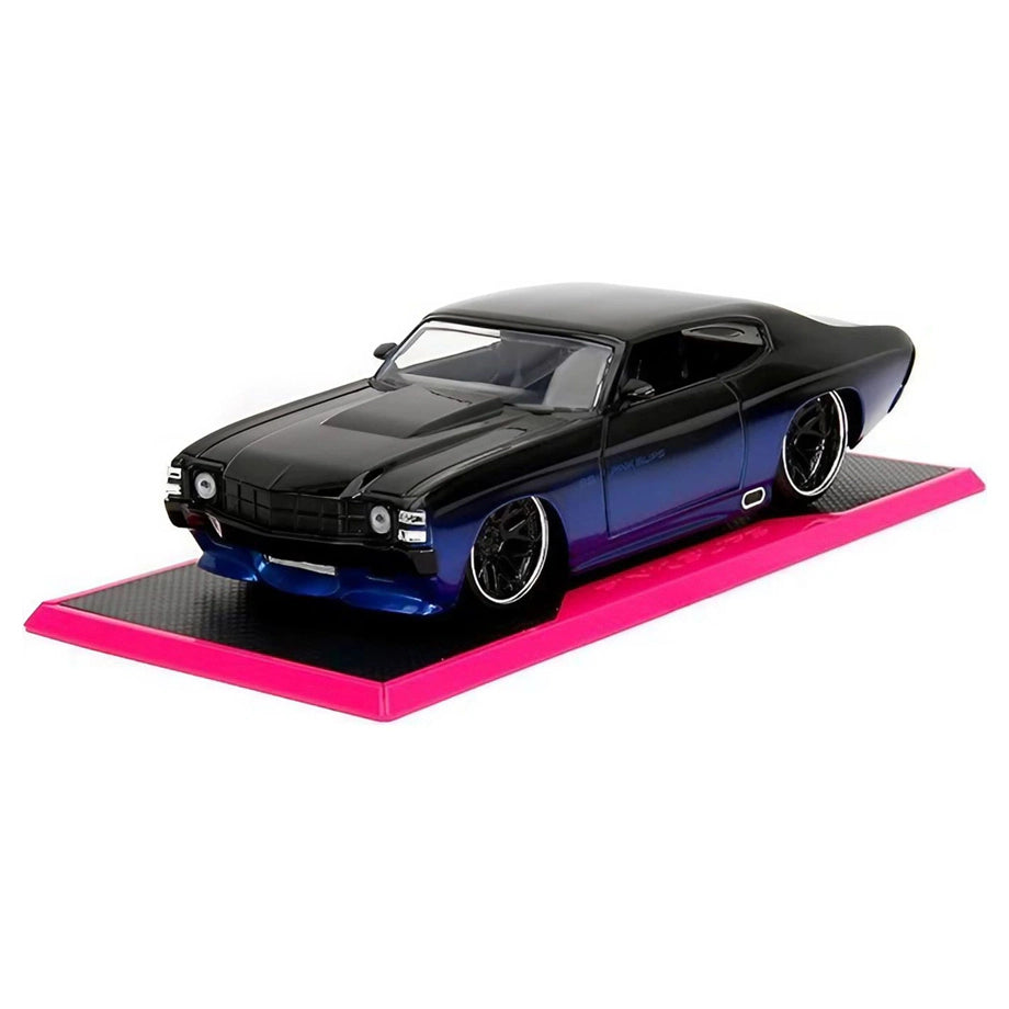 Jada Pink Slips 1971 Chevrolet Chevelle Die-cast Car (Black/Blue)