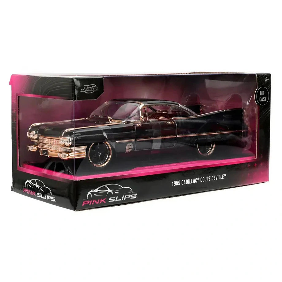 Jada Pink Slips 1959 Cadillac Coupe Deville Die-cast Car (Black/Gold)