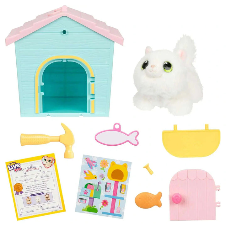 Little Live Pets My Kitty's Home Minis Playset with Surprise Kitty Plush Toy (Assorted)