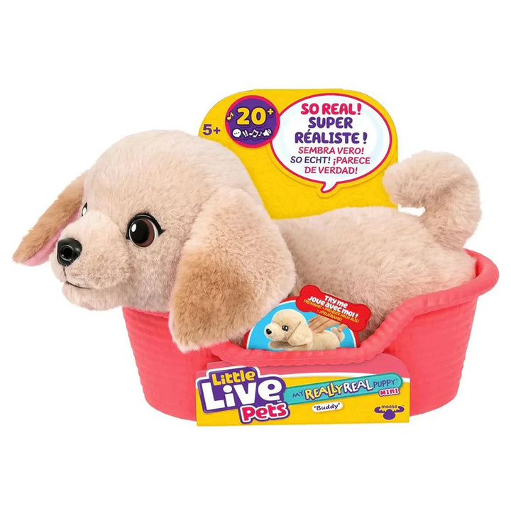 Little Live Pets My Really Real Mini Puppy Buddy Interactive Plush Toy