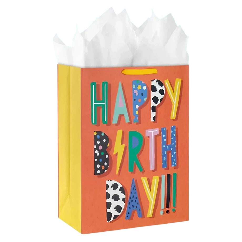 Cardland Electrifying Wishes on Red Jumbo Birthday Gift Bag ( 37.34 x 20.83 x 50.8 cm)