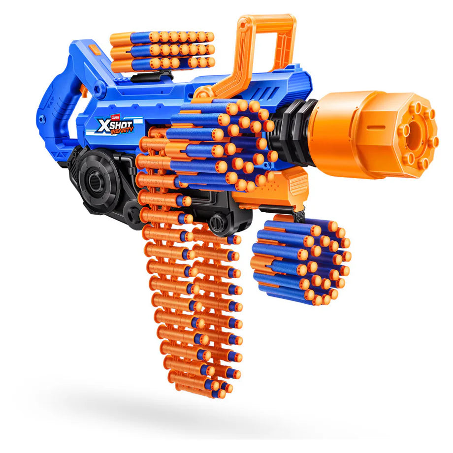 X-Shot Insanity Smoking Barrel Blaster with 72 Darts