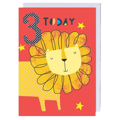 Pigment Bright Sparks 3 Today Lion Birthday Greeting Card (13 x 17.6 cm)