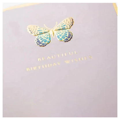 Pigment Fox & Butler Beautiful Wishes Butterfly Greeting Card (13 x 17.6 cm)