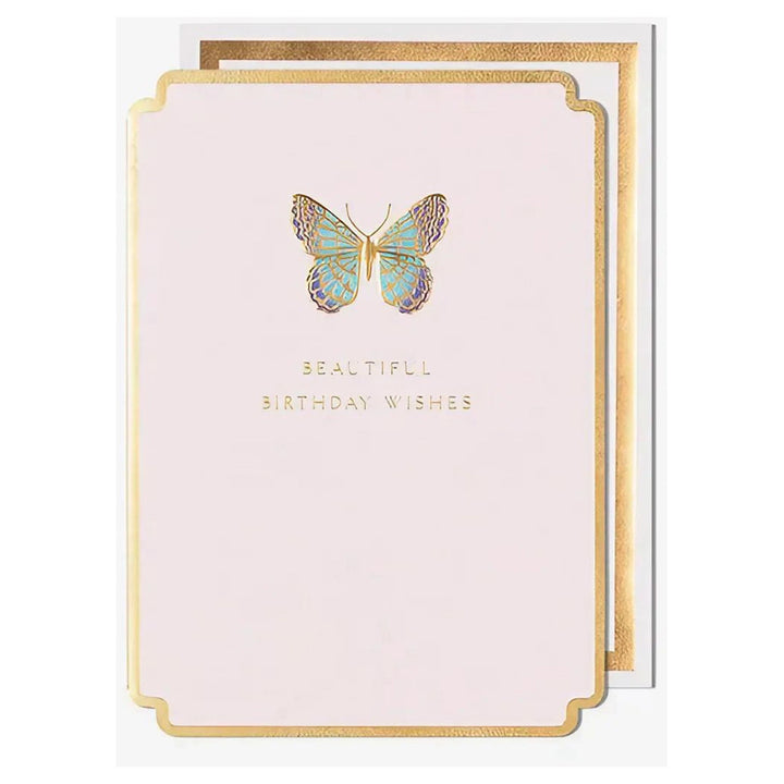 Pigment Fox & Butler Beautiful Wishes Butterfly Greeting Card (13 x 17.6 cm)