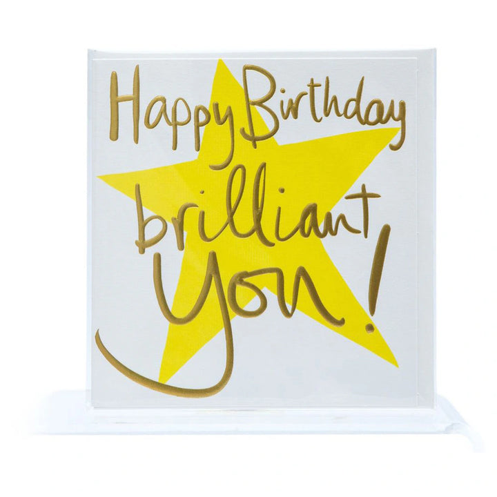 Pigment Alice Scott Happy Birthday Brilliant You Star Greeting Card (14.5 x 14.5 cm)