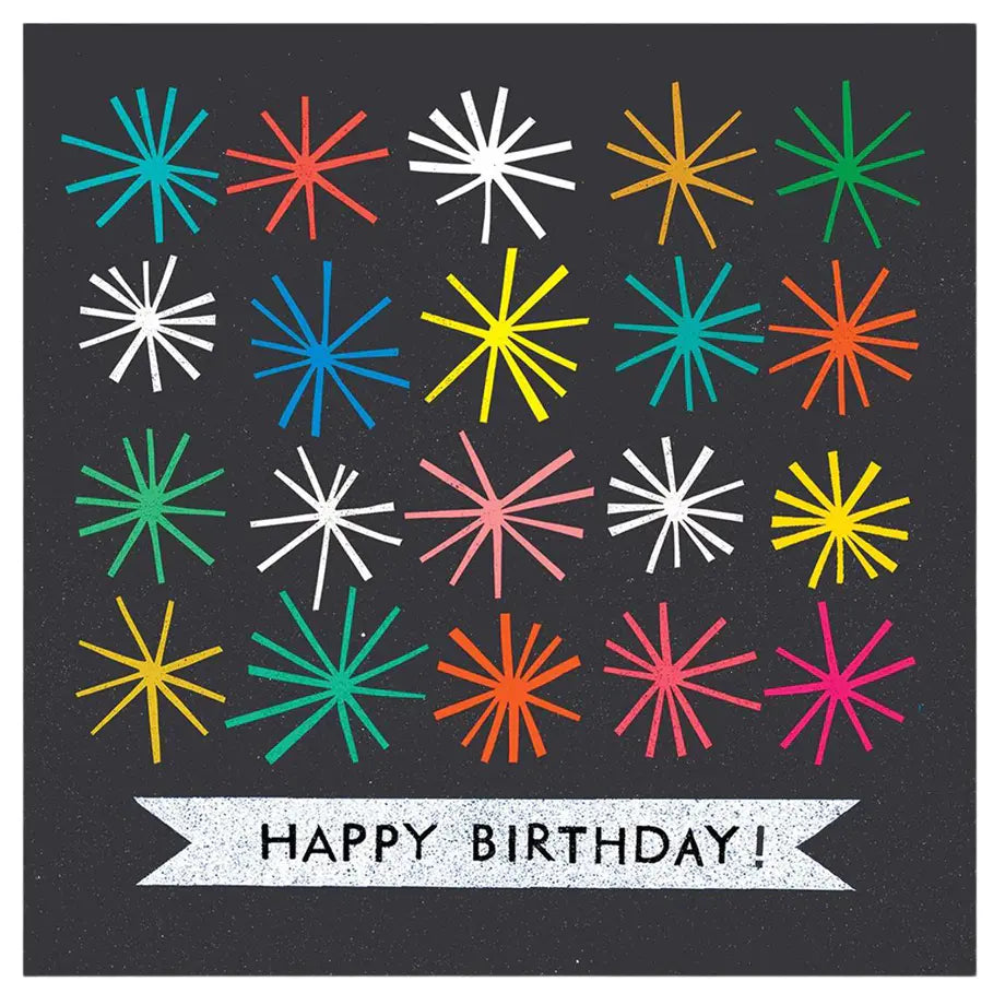 Pigment Happy Birthday Starburst Greeting Card (15 x 15 cm)