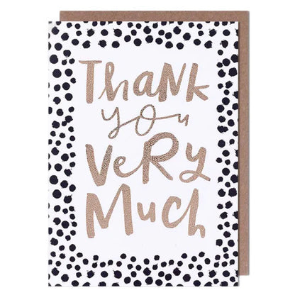 Pigment Bijou Thank You Very Much Greeting Card (12 x 17 cm)