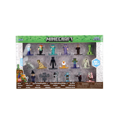 Jada Nano MetalFigs Minecraft Wave 12 Die-cast Figures Set (Pack of 18)