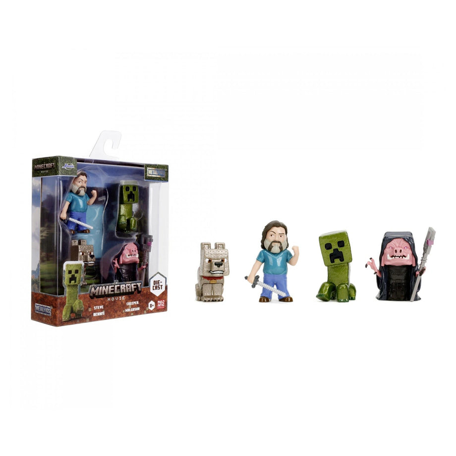 Jada MetalFigs Minecraft The Movie Die-cast Figures Set (Pack of 4)
