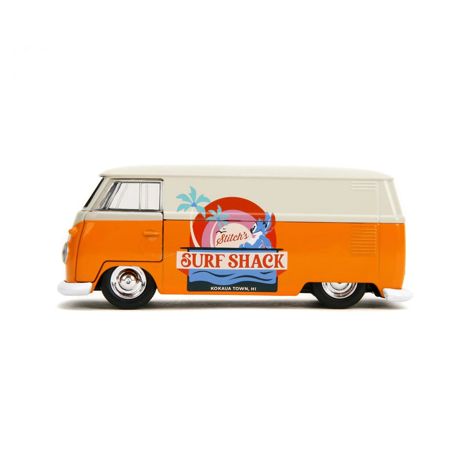 Jada Disney Lilo & Stitch Surf Shack 1961 Volkswagen Die-cast Bus (Orange/White)