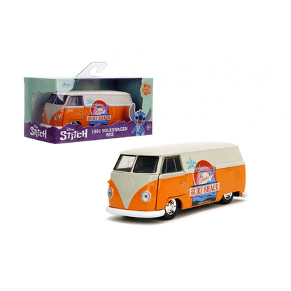 Jada Disney Lilo & Stitch Surf Shack 1961 Volkswagen Die-cast Bus (Orange/White)