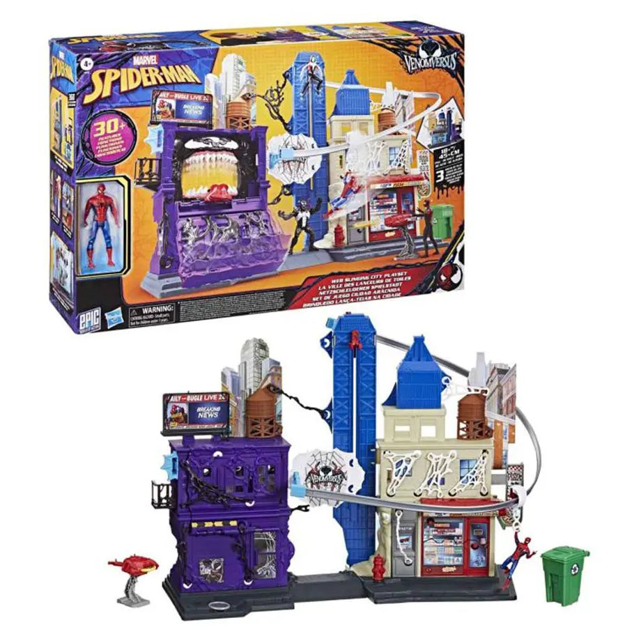 Hasbro Marvel Spider-Man Venom Versus Web Slinging City Showdown Playset