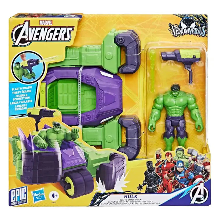 Hasbro Marvel Avengers Venom Versus Hulk Blast & Smash Truck Playset
