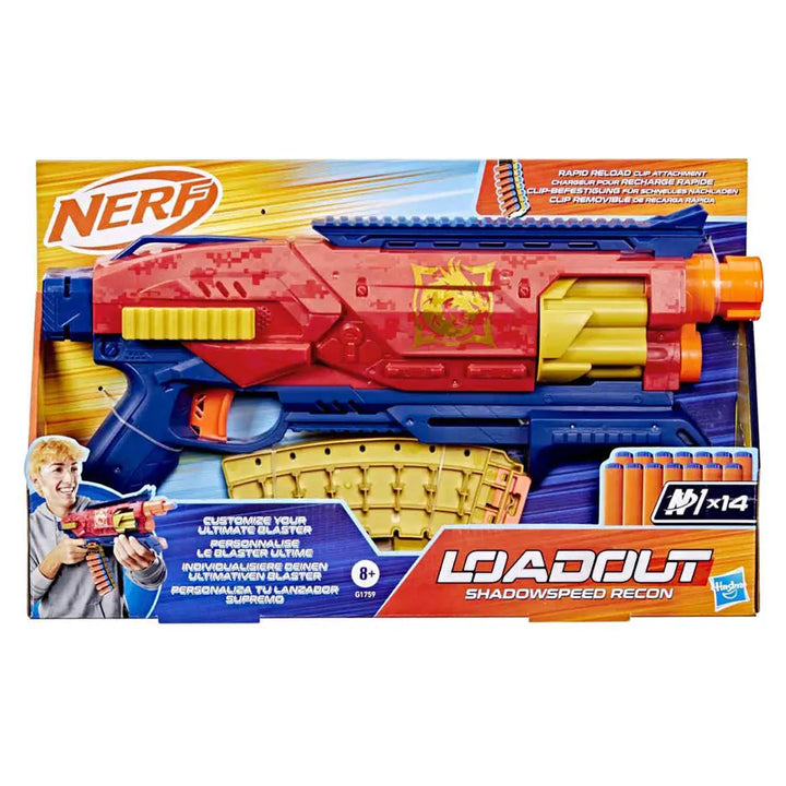 Nerf Loadout Shadowspeed Recon Blaster with 14 Darts