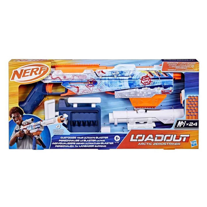 Nerf Loadout Arctic Zerostriker Blaster with 24 Darts