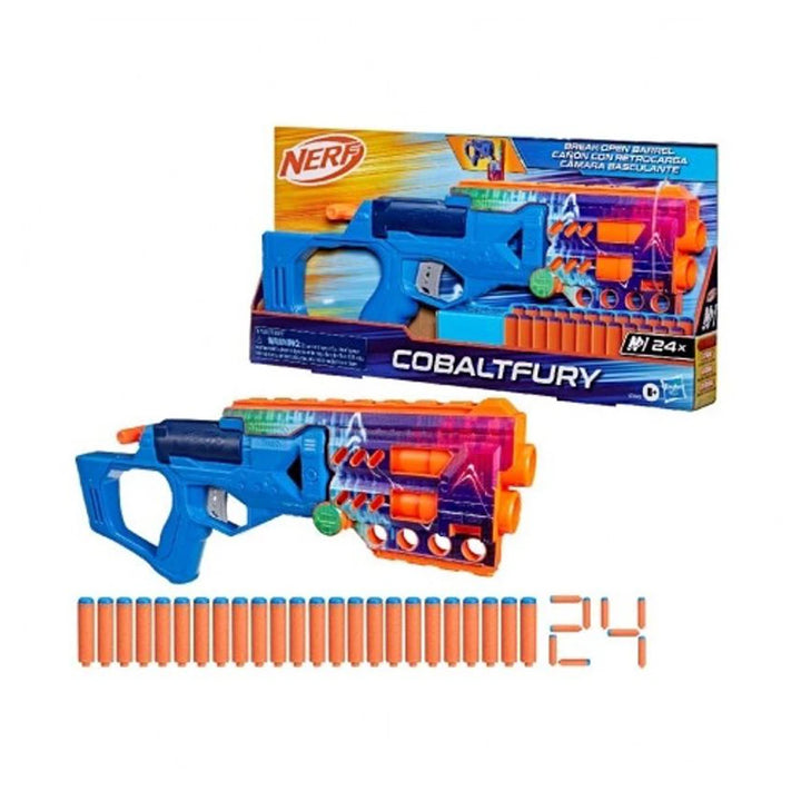 Nerf Cobaltfury Break-Open Barrel Blaster with 24 Darts