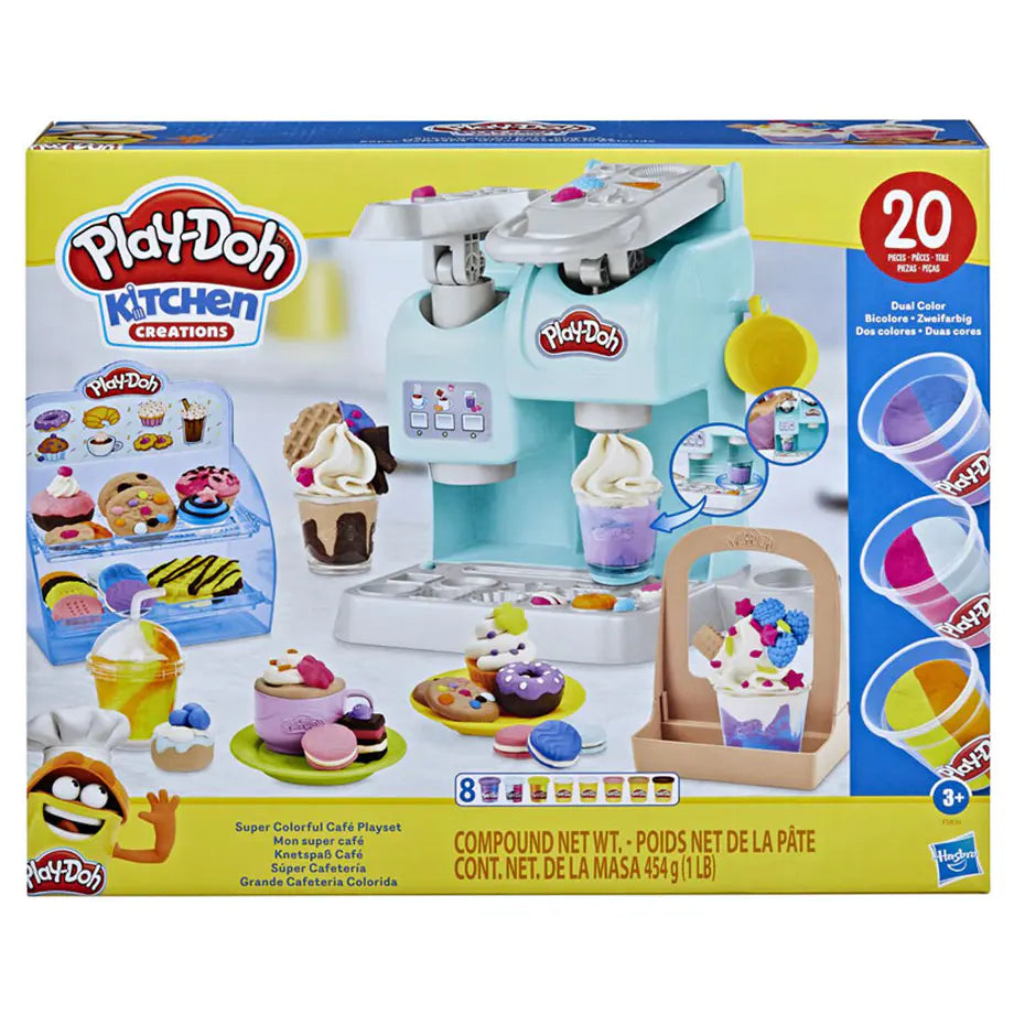 Play-Doh Kitchen Creations Super Colorful Café Playset (454 g, 20 Pieces)