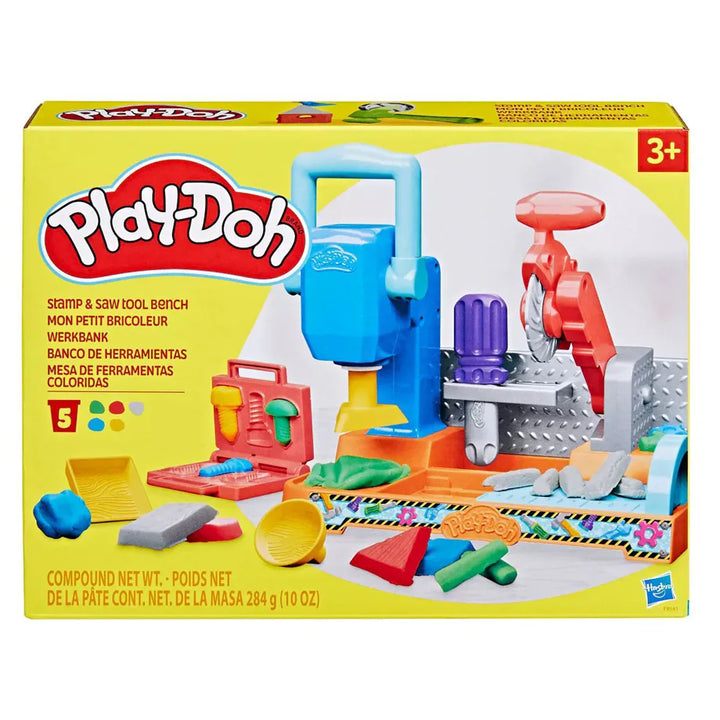 Play-Doh Stamp and Saw Tool Bench Playset (284 g)