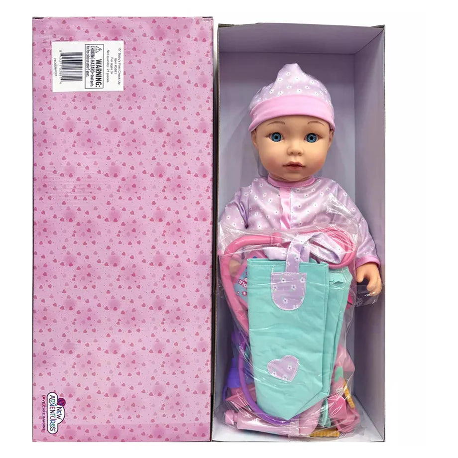 Little Darlings New Adventures Cuddle Kids Baby's First Check Up Doll Playset (38.1 cm)