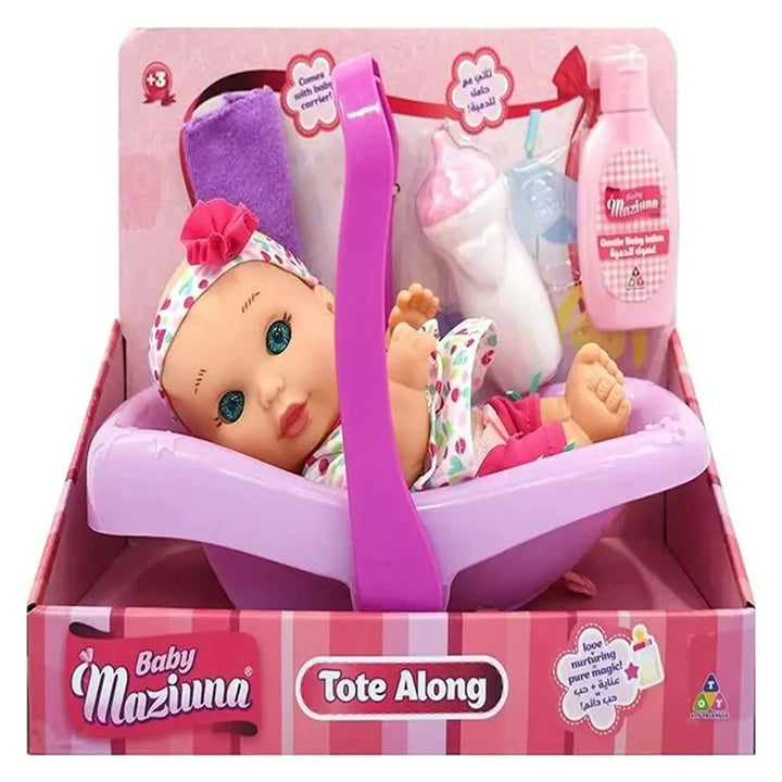 Baby Maziuna Tote Along Baby Doll Playset