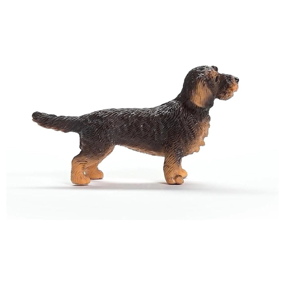 Schleich Farm World Wire-Haired Dachshund Dog Figure (6.6 x 2.03 x 3.81 cm, Brown)