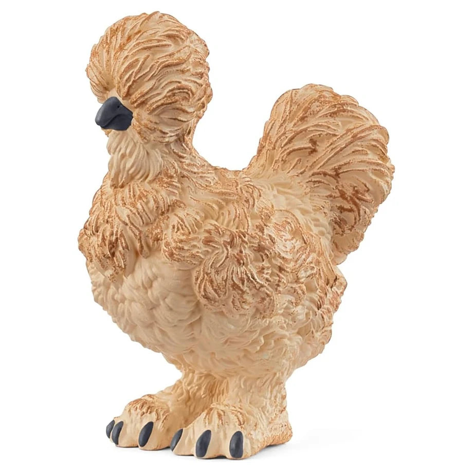 Schleich Farm World Silkie Chicken Figure (5.61 x 2.59 x 5.99 cm)