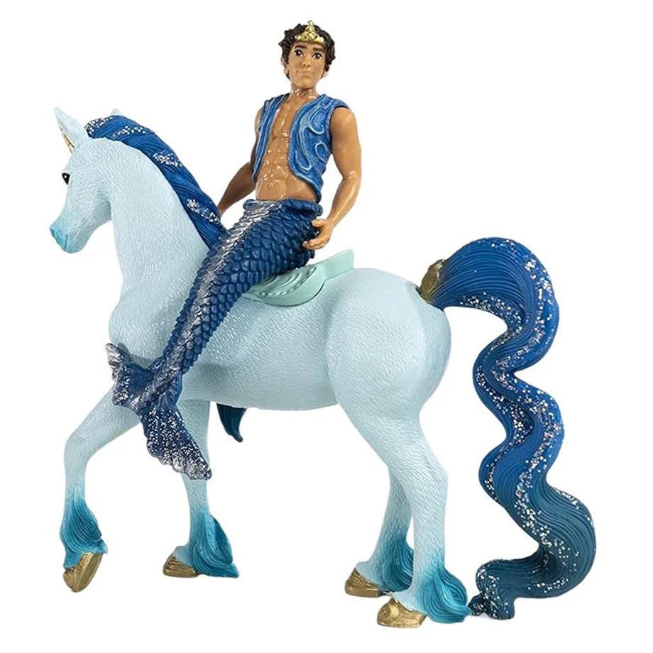 Schleich Bayala Aryon on Unicorn Figure Set (14.99 x 7.87 x 18.03 cm, 2 Pieces)