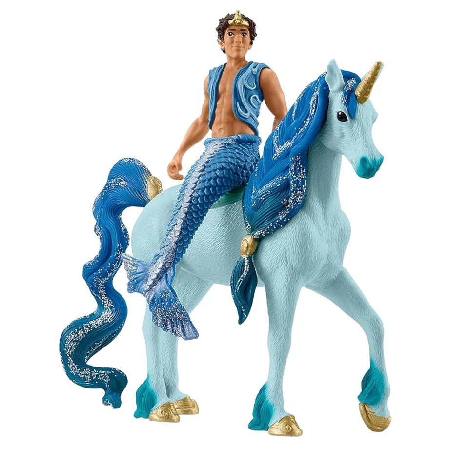 Schleich Bayala Aryon on Unicorn Figure Set (14.99 x 7.87 x 18.03 cm, 2 Pieces)