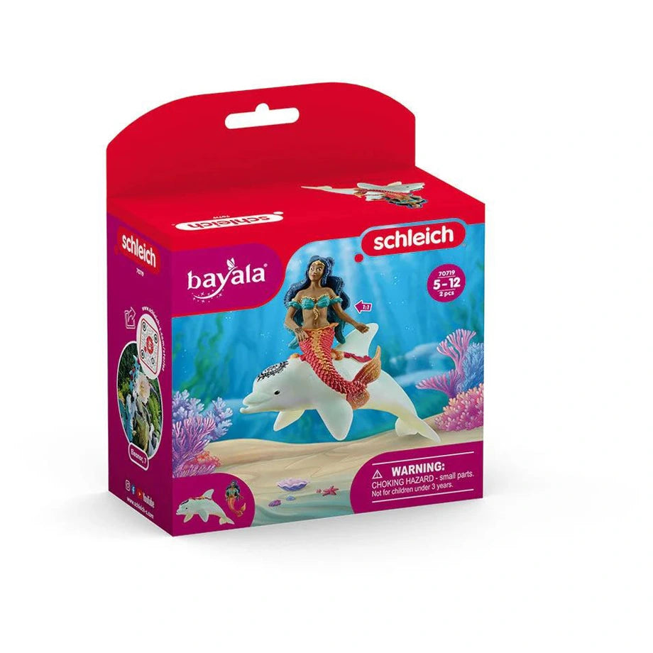 Schleich Bayala Isabelle on Dolphin Figure Set (14.99 x 7.87 x 18.03 cm, 2 Pieces)