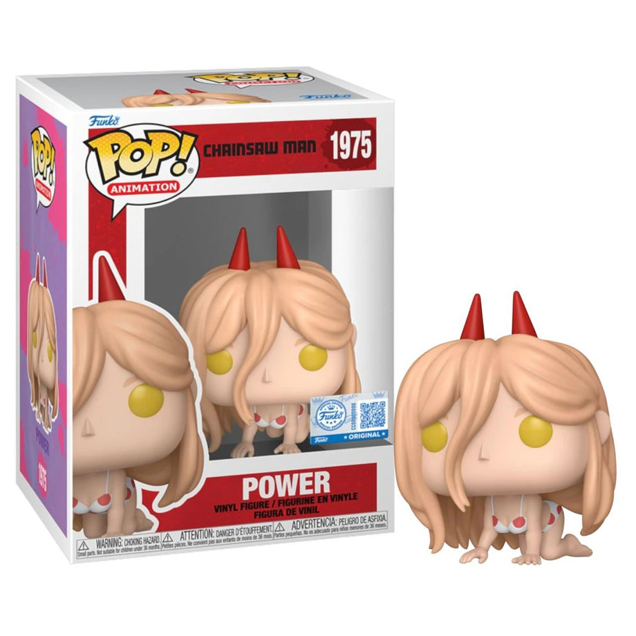 Funko POP! Animation- Chainsaw Man Power (Beach Outfit) Vinyl Figure (8.4 cm)