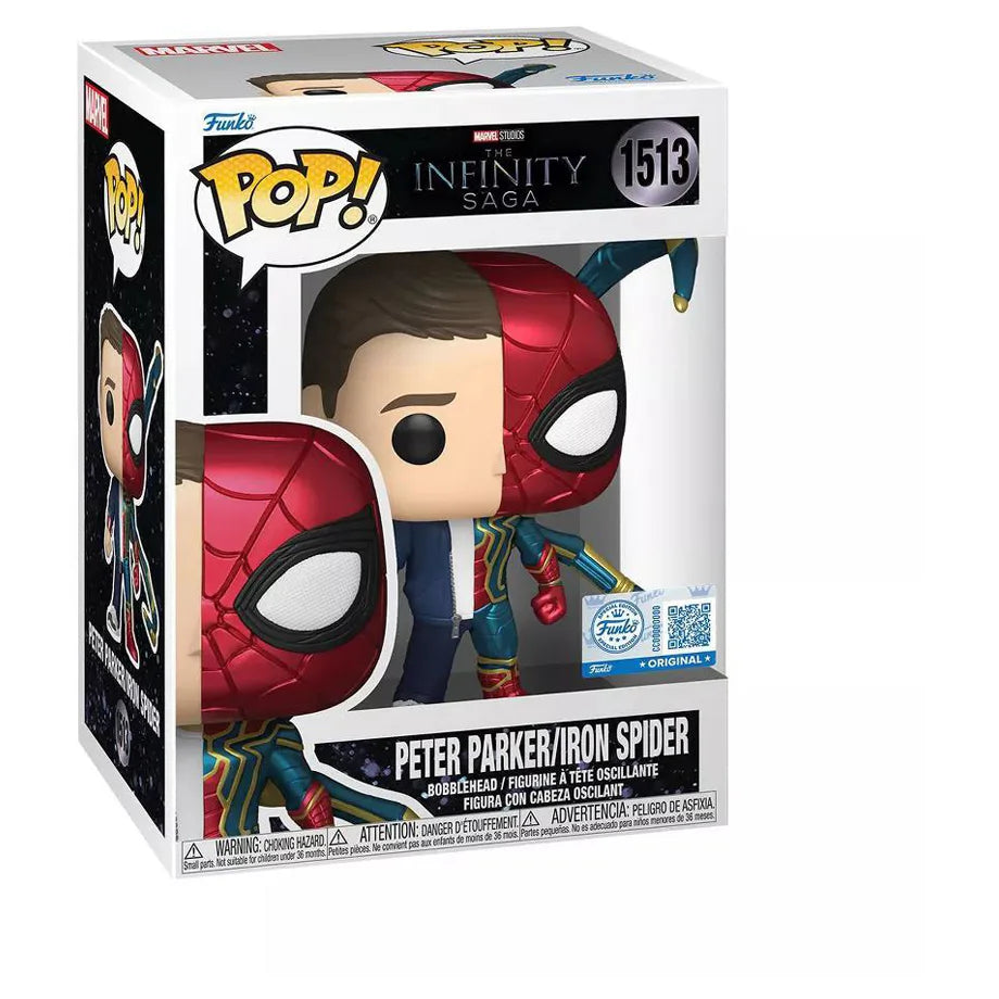 Funko POP! Marvel Peter Parker/Iron Spider Vinyl (9.9 cm)