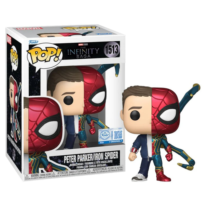 Funko POP! Marvel Peter Parker/Iron Spider Vinyl (9.9 cm)