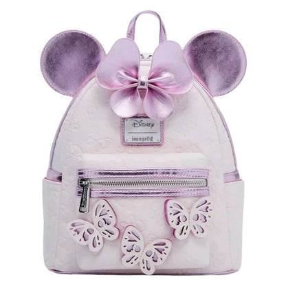 Loungefly x Funko POP! Disney Minnie Mouse Pink Butterfly Cosplay Mini Backpack (22.86 x 11.43 x 26.67 cm)