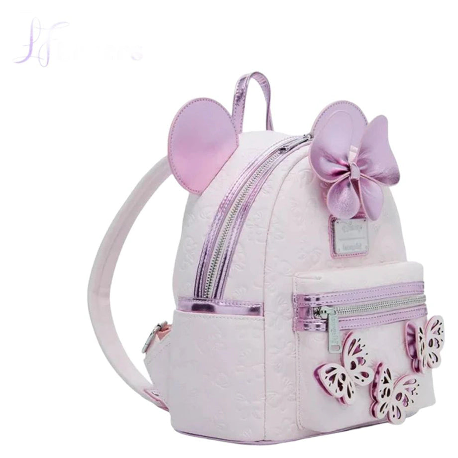 Loungefly x Funko POP! Disney Minnie Mouse Pink Butterfly Cosplay Mini Backpack (22.86 x 11.43 x 26.67 cm)