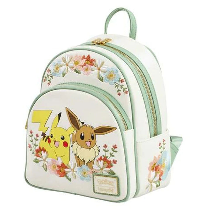 Loungefly x Funko POP! Pokémon Pikachu and Eevee Floral Mini Backpack –
