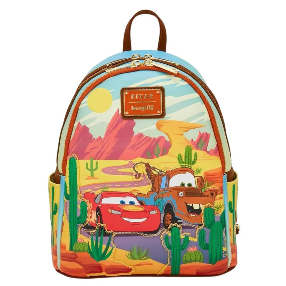Loungefly x Funko POP! Disney Pixar Cars Lightning McQueen & Mater Mini Backpack (22.86 x 11.43 x 26.67 cm)