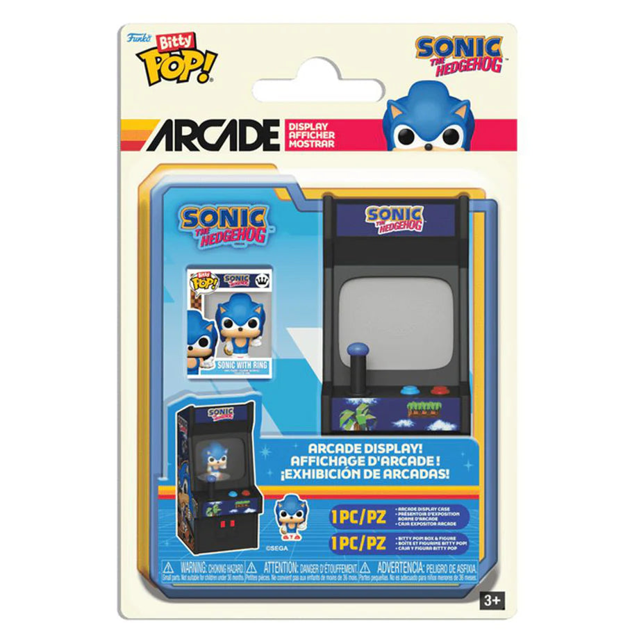 Funko Bitty POP! Arcade : The Hedgehog Sonic with Ring Vinyl Figure (8.8 cm)
