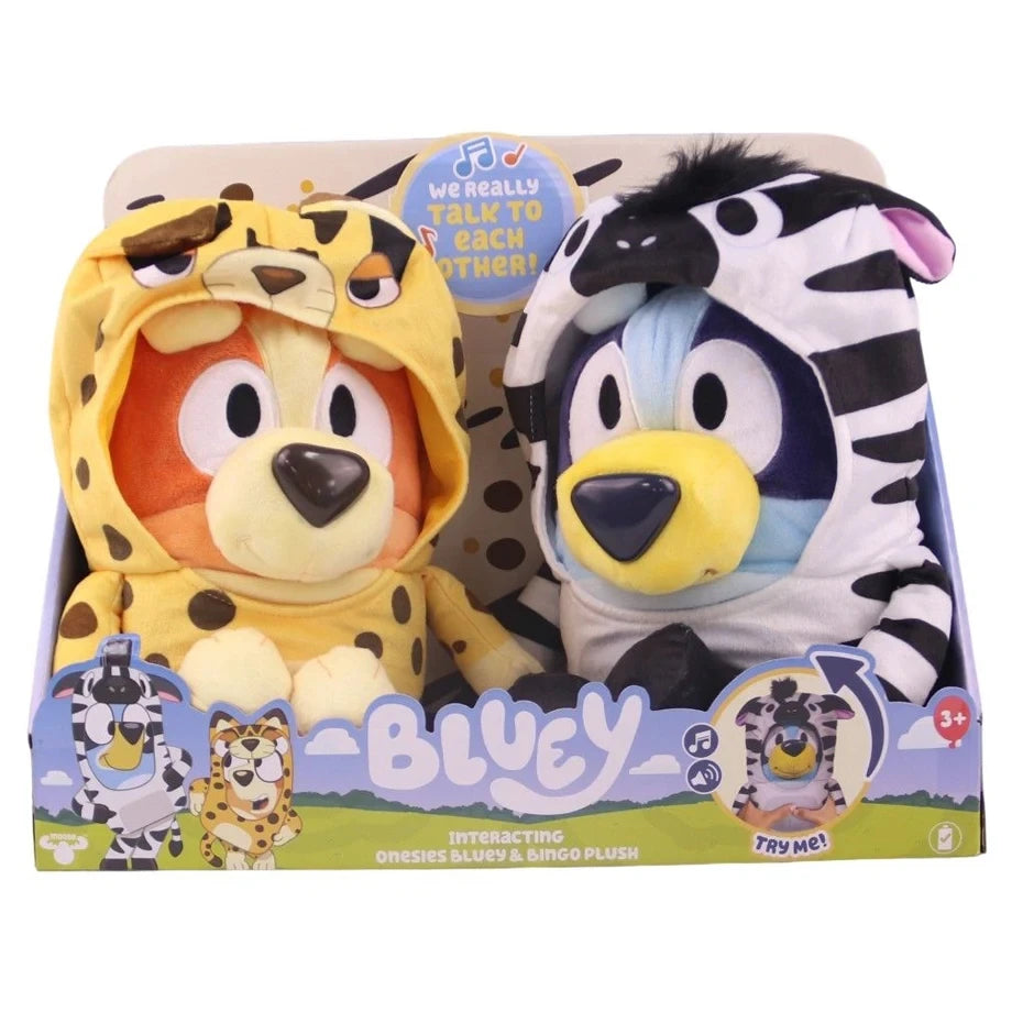 Bluey Series 13 Onesies Bluey and Bingo Interacting Plush Toy Set (Pack of 2)