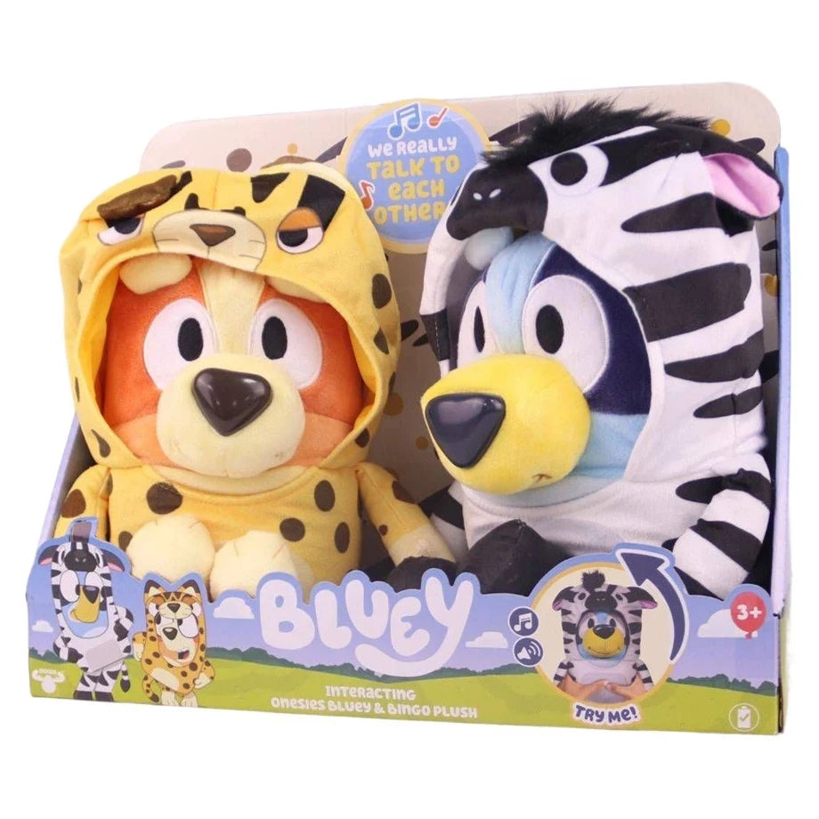 Bluey Series 13 Onesies Bluey and Bingo Interacting Plush Toy Set (Pack of 2)