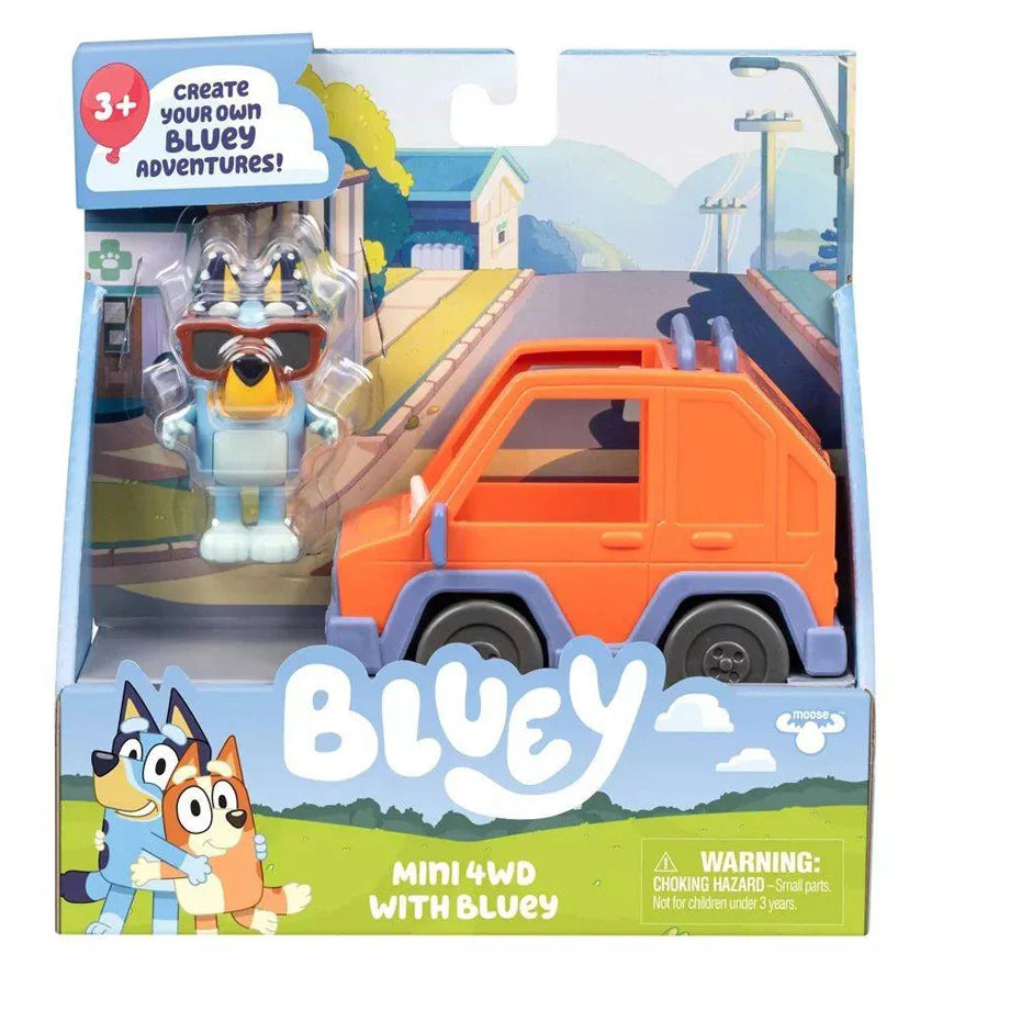 Bluey Series 13 Mini 4WD Vehicle with Bluey Figure Playset (7.6 cm)